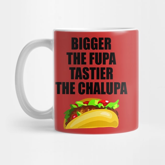 Bigger The Fupa Tastier The Chalupa by  The best hard hat stickers 